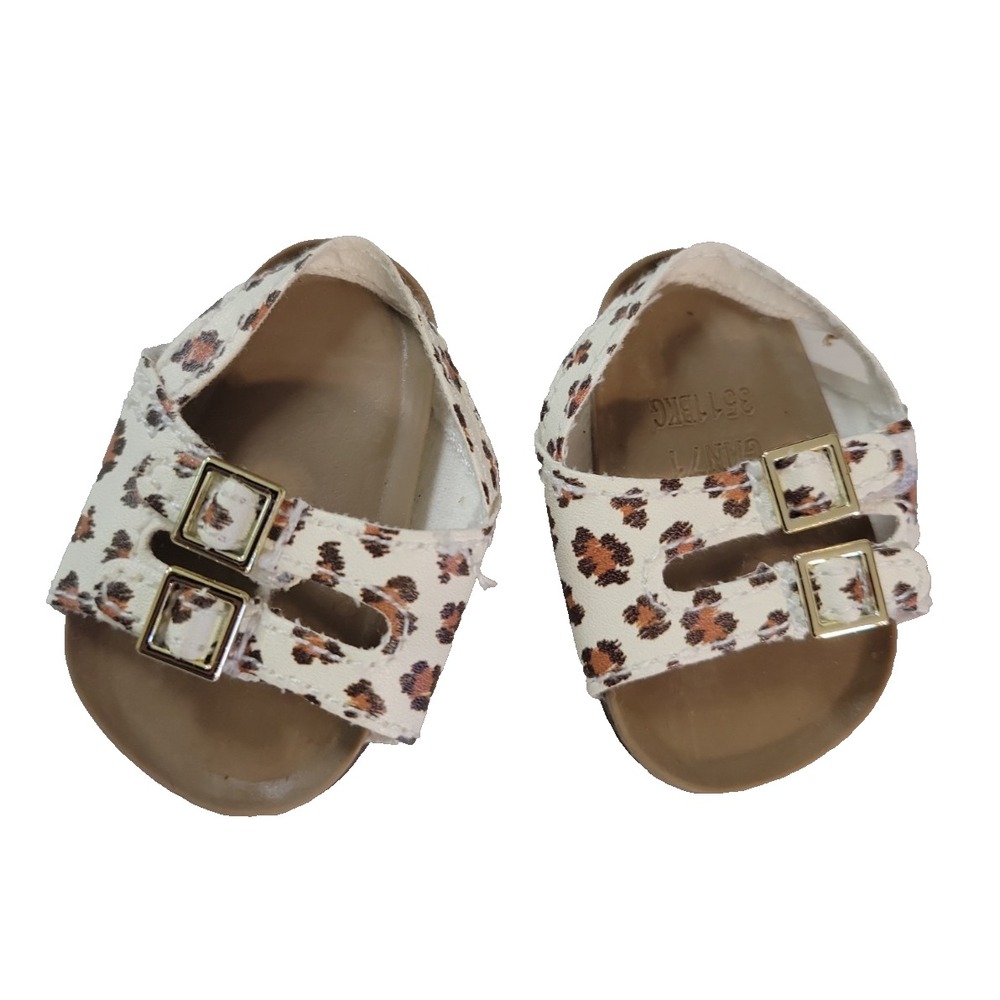 American Girl Doll Lots O' Spots Sandals Animal Print Cheetah Leopard